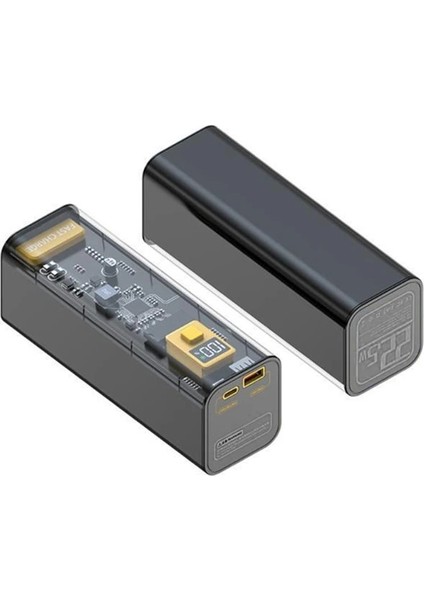 Ally 22.5W Pd 30000 Mah Transparan LED Göstergeli POWERBANK-(1903) fiyatları