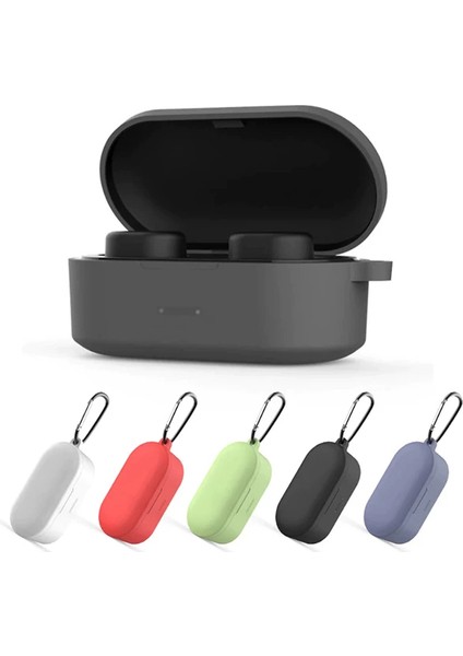 Qcy T1S/T2C Bluetooth Kulaklık Için Silikon Koruma Kılıf+ ANAHTARLIK-(1903) fırsatları