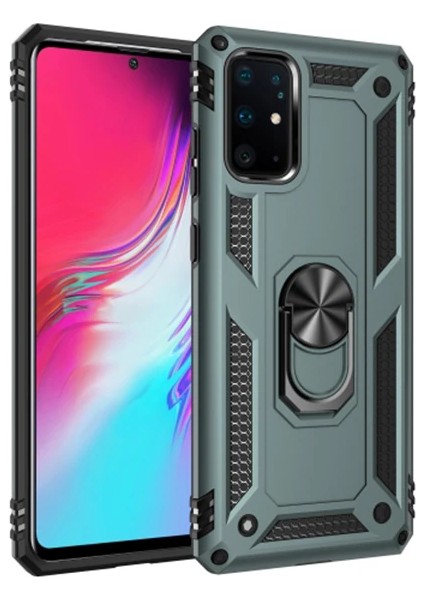 Ally Sm Galaxy S20 Yüzüklü Kılıf Armor Shockproof Ring KILIF-(1903)