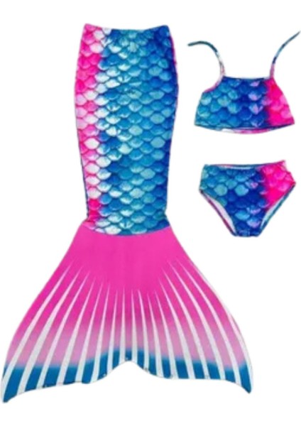 Renkli Deniz Kızı Mayo ve Kostüm Seti, Şık ve Rahat Plaj Giyim Alternatifi