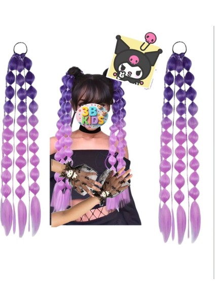 Mor Kuromi Elbise ve Aksesuarlar Seti, Şık ve Eğlenceli Parti Kombini indirimleri