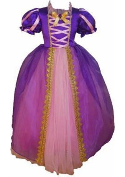 Mor Rapunzel Kostüm, Büyülü ve Şık Tasarım, Hayal Dünyanıza Renk Katacak!