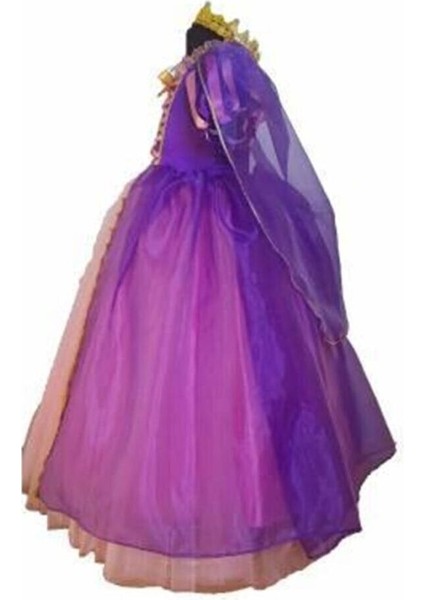Mor Rapunzel Kostüm, Büyülü ve Şık Tasarım, Hayal Dünyanıza Renk Katacak! modelleri