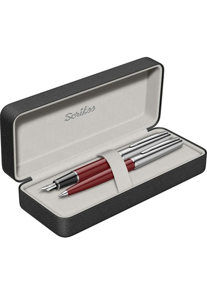 & WizDesign 78 Dolmakalem + Tükenmezkalem Ikili Set Bordo (Ömür Boyu Garantili - Lüks Kutulu - İsme Özel Tasarım)