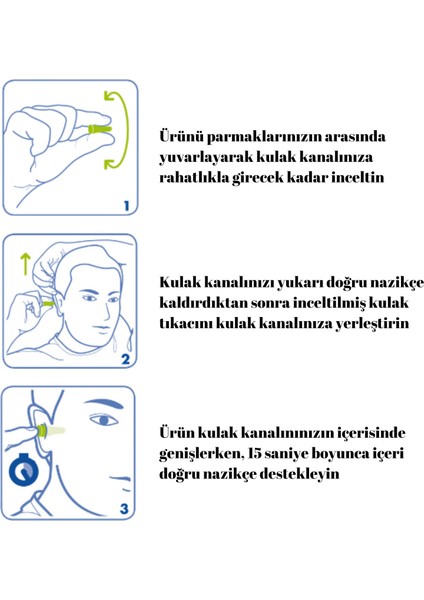 Contours (7400) Ergonomik Tasarımlı - Ders Çalışma - Uyku Kulak Tıkacı - 10 Çift - Standart Beden fırsatları