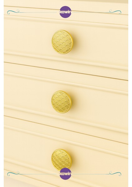 Lüks Altın Metal 40mm (4cm) Süslü Düğme Mutfak Çekmece Ufo Vestiyer Kulp Dolap Sarı Vidalı Kulbu fiyatları