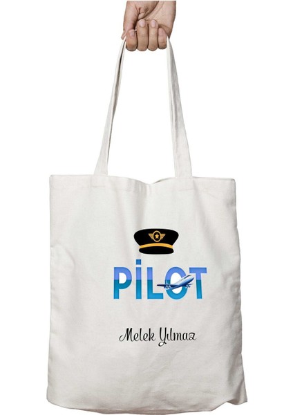 Kişiye Özel Pilot Iki Tarafı Kalıcı Baskılı Yıkanabilir Çanta