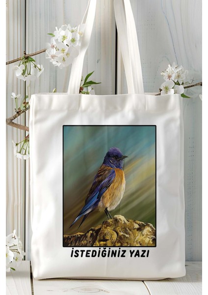 Hint Bülbülü Baskılı Bez Çanta Omuz Çantası Kişiye Özel Model 1 fiyatları