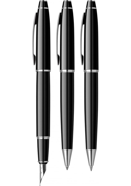 & WizDesign 35 Dolmakalem + Tükenmezkalem + Versatil Üçlü Set Siyah (Ömür Boyu Garantili - Lüks Kutulu - İsme Özel Tasarım) fiyatları