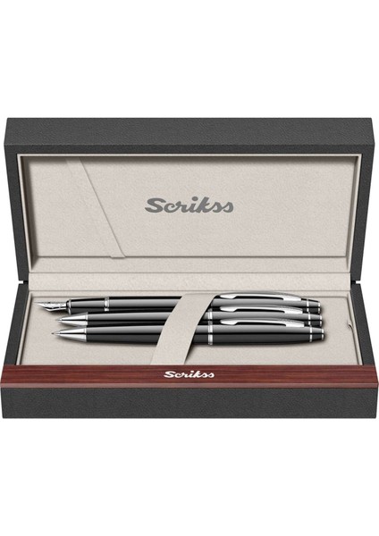 & WizDesign 35 Dolmakalem + Tükenmezkalem + Versatil Üçlü Set Siyah (Ömür Boyu Garantili - Lüks Kutulu - İsme Özel Tasarım) modelleri