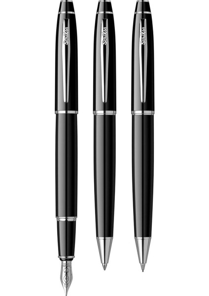 & WizDesign 35 Dolmakalem + Tükenmezkalem + Versatil Üçlü Set Siyah (Ömür Boyu Garantili - Lüks Kutulu - İsme Özel Tasarım) indirimleri