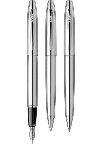 & WizDesign 35 Dolmakalem + Tükenmezkalem + Versatil Üçlü Set Krom (Ömür Boyu Garantili - Lüks Kutulu - İsme Özel Tasarım) fırsatları