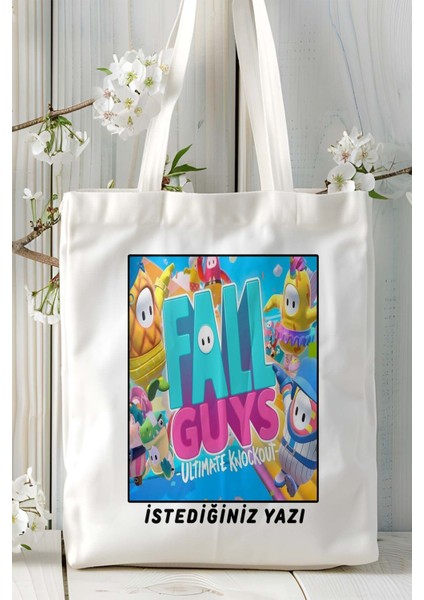 Fallguys Oyun Baskılı Omuz Çanta Kişiye Özel Model 6 fiyatları