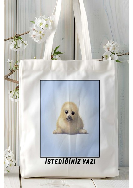 Fok Balığı Baskılı Omuz Çanta Kişiye Özel Model 14 fiyatları