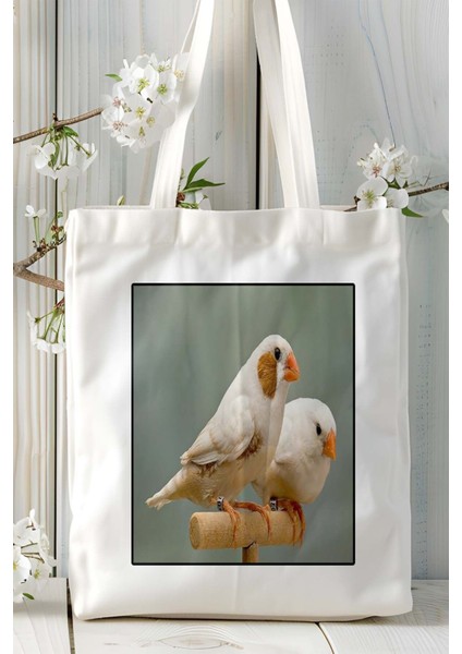 Hint Bülbülü Baskılı Omuz Çanta Kişiye Özel Model 4