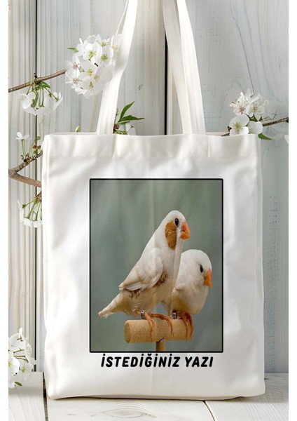 Hint Bülbülü Baskılı Omuz Çanta Kişiye Özel Model 4 fiyatları