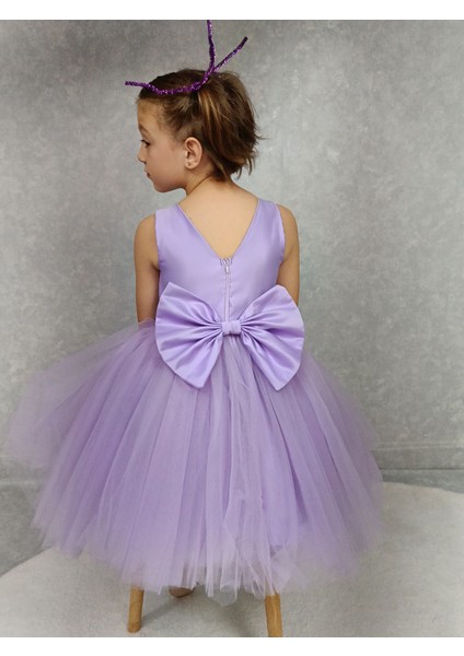 Kız Çocuk Abiye Elbise Ada, Lila Bel Incili,tütü Elbise fırsatları