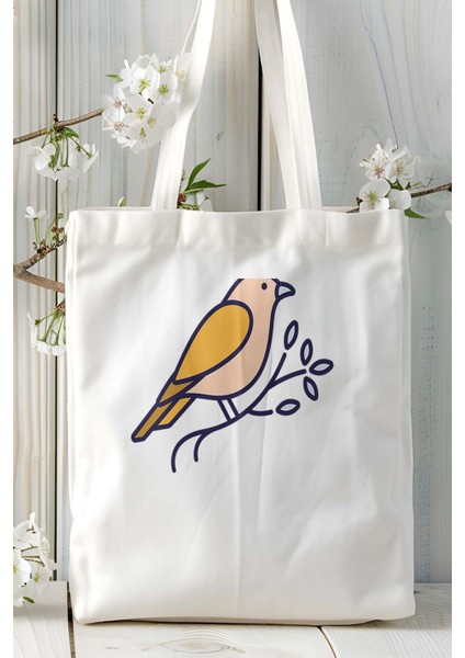 Kanarya Baskılı Omuz Çanta Kişiye Özel Model 1