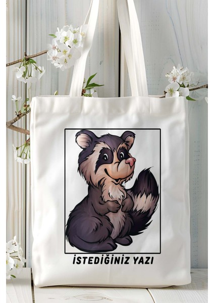 Rakun Baskılı Omuz Çanta Kişiye Özel Model 5 fiyatları