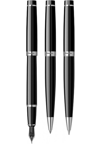 & WizDesign 38 Dolmakalem + Tükenmezkalem + Versatil Üçlü Set Siyah Krom (Ömür Boyu Garantili - Lüks Kutulu - İsme Özel Tasarım) fiyatları