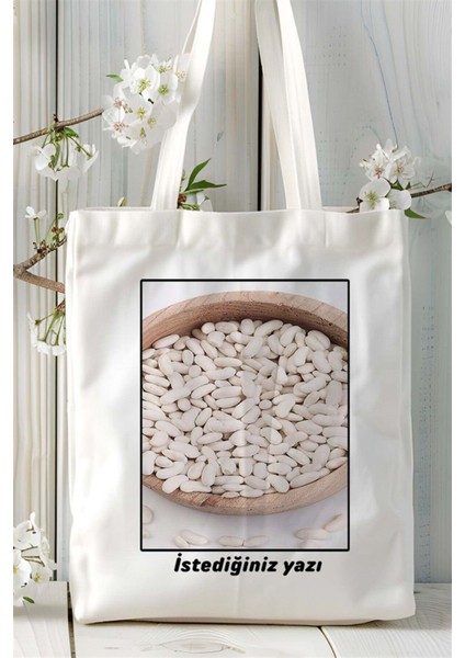 Fasülye Baskılı Bez Çanta Omuz Çantası Kişiye Özel Desen 5 fiyatları
