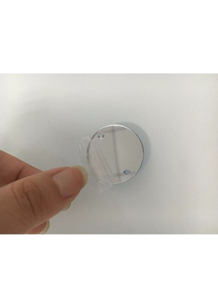 Iki Adet 15 cm Aynalı Akrilik Şık Model, Canlı Yeşil Renkli Tasarım