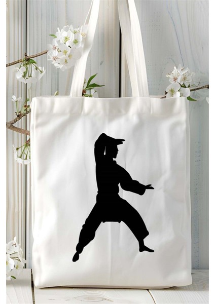 Karate Baskılı Bez Çanta Kişiye Özel Model 6