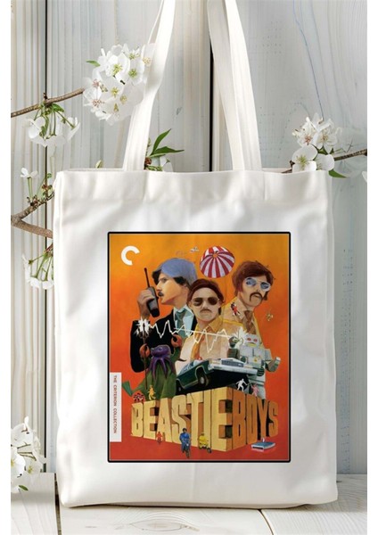 Beastie Boys Baskılı Bez Çanta Omuz Çantası Kişiye Özel Desen 2