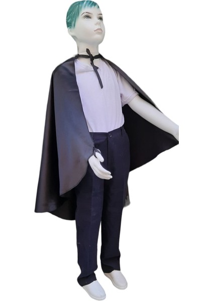 Şık Siyah Pelerin, Atatürk Temalı, Modern ve Zarif Tasarım