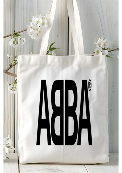 Abba Baskılı Bez Çanta Kişiye Özel Model 1