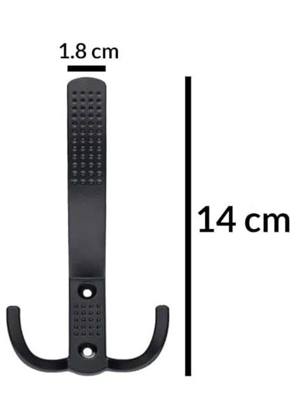 5 Adet Noktalı Portmanto Askı Vestiyer Duvar Dolap Elbise Askısı Siyah Metal Mobilya Kapı Askılığı Askılık modelleri