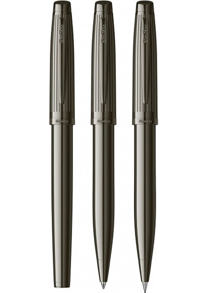 & WizDesign 39 Dolmakalem + Tükenmezkalem + Versatil Üçlü Set Titanyum (Ömür Boyu Garantili - Lüks Kutulu - İsme Özel Tasarım) modelleri