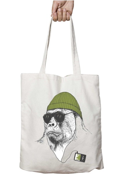 Goril Şapka Gözlük Iki Taraf Kalıcı Yıkanabilir Okul Plaj Omuz Bez Çanta