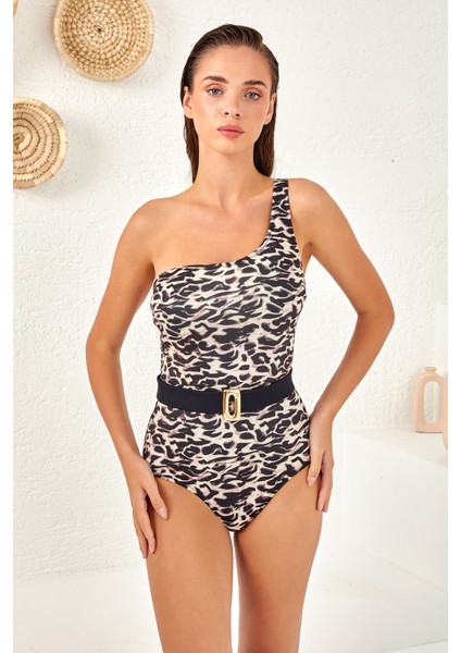 Aksesuarlı Tek Omuz Mayo Lpn 254124 modelleri