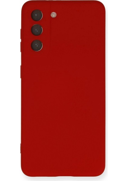 Samsung Galaxy S21 Fe Kılıf Nano Içi Kadife Silikon - Kırmızı