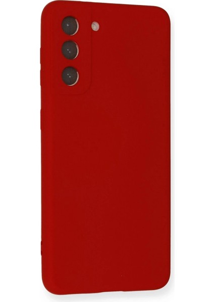 Samsung Galaxy S21 Fe Kılıf Nano Içi Kadife Silikon - Kırmızı fiyatları