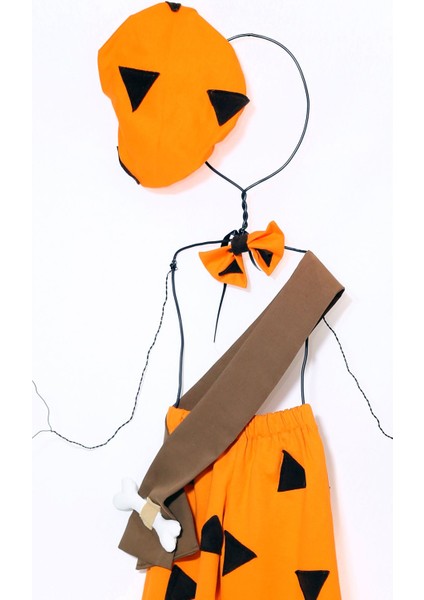 Turuncu Renkli Bambam Kostüm, Eğlenceli ve Rahat Giyim Seçeneği modelleri