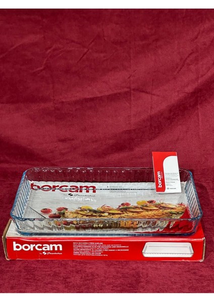 Çok Renkli Dikdörtgen Borcam Tepsi 27X40, Şık ve Dayanıklı Mutfak Gereçleri fiyatları