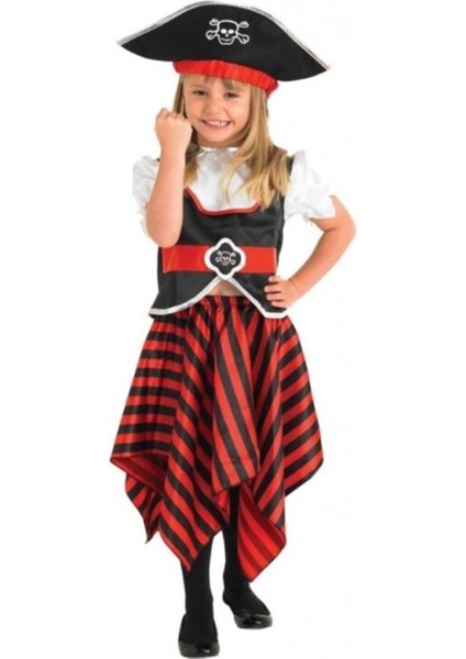 Kız Çocuk Kostümü, Siyah Renkli, Şık ve Eğlenceli Tasarım