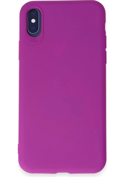 iPhone x Kılıf First Silikon - Mor