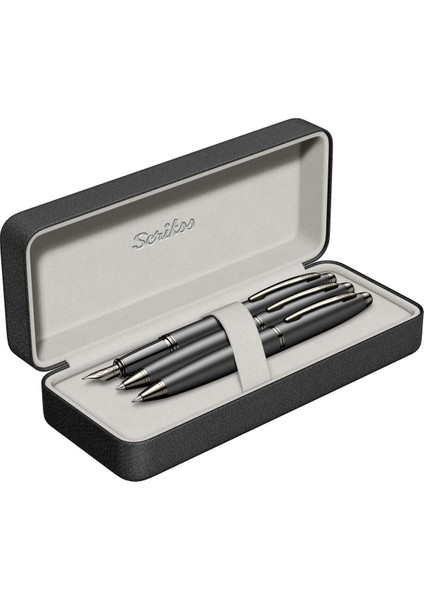 & WizDesign 88 Dolmakalem + Tükenmezkalem + Versatil Üçlü Set Mat Siyah (Ömür Boyu Garantili - Lüks Kutulu - İsme Özel Tasarım) indirimleri