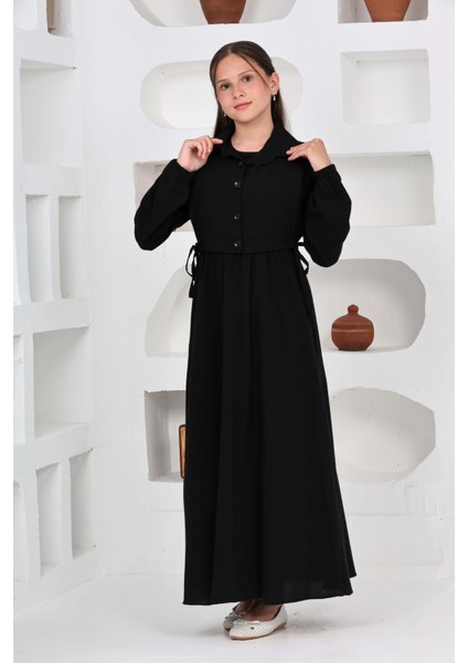 Kız Çocuk Uzun Boy Gofre Kumaş %100 Pamuk Jile & Elbise Iki Parça Takım – Astarlı Zarif SET-4948-ELB-0048 indirimleri