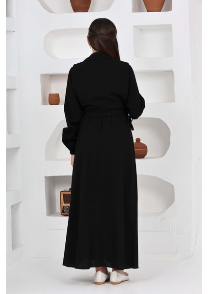 Kız Çocuk Uzun Boy Gofre Kumaş %100 Pamuk Jile & Elbise Iki Parça Takım – Astarlı Zarif SET-4948-ELB-0048