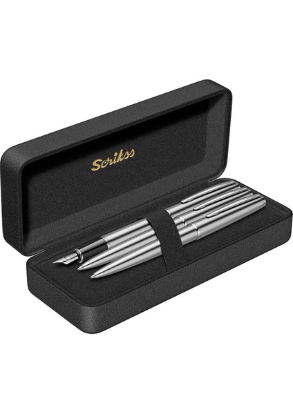 & WizDesign 78M Dolmakalem + Tükenmezkalem + Versatil Üçlü Set (Ömür Boyu Garantili - Lüks Kutulu - İsme Özel Tasarım)