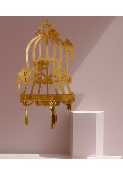 Tropik Kafes Motifli Pleksi Duvar Anahtarlık Askılı Dekorasyon modelleri