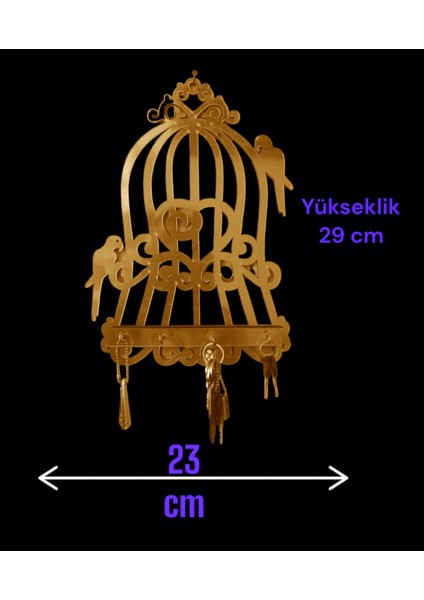 Tropik Kafes Motifli Pleksi Duvar Anahtarlık Askılı Dekorasyon fırsatları
