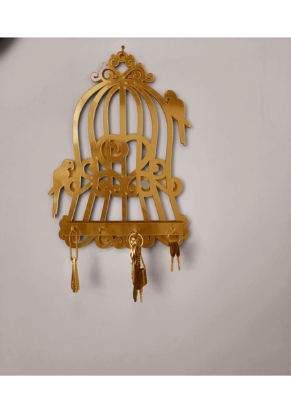 Tropik Kafes Motifli Pleksi Duvar Anahtarlık Askılı Dekorasyon indirimleri