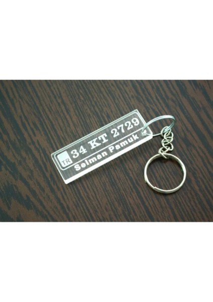 Turuncu Şeffaf Pleksi Anahtarlık, Şık ve Dayanıklı Anahtarlık Seçeneği