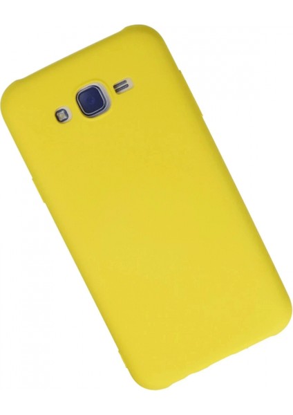 Samsung Galaxy J7 Kılıf Nano Içi Kadife Silikon - Sarı fiyatları