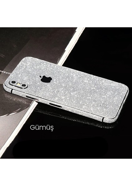 Ally Iphone x Xs Parlak Simli 360 Full Kaplama STICKER-(1903)